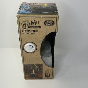 Litez All | Concrete Block Light Bulb LED Table Lamp